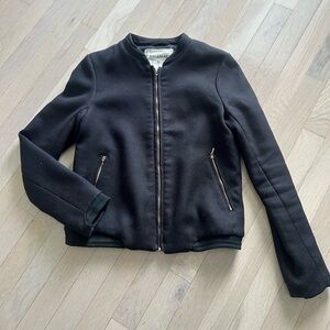Pull&Bear Black Bomber Jacket